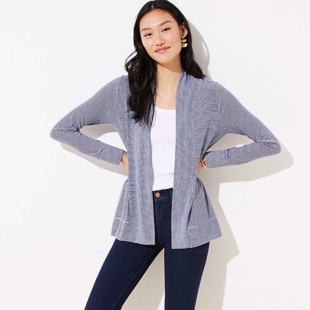 NEW LOFT Open-Front Cardigan